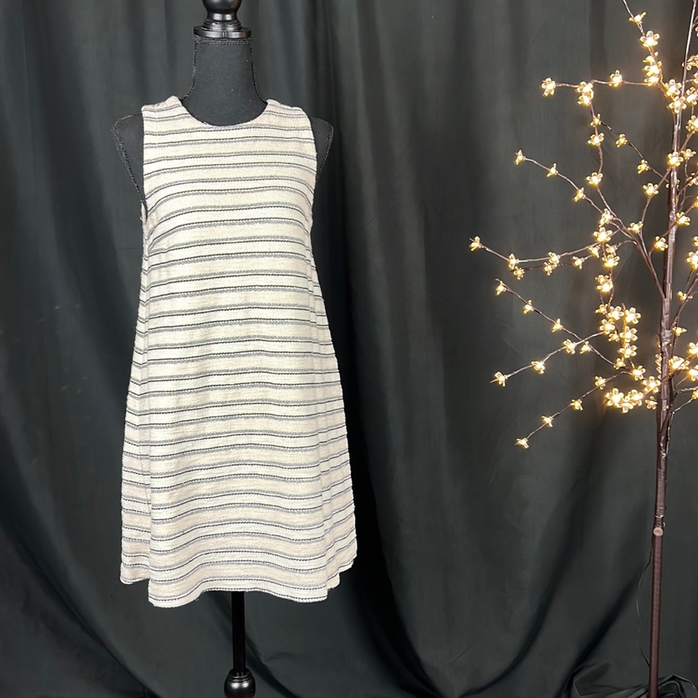 Loft Striped Sleeveless Shift Dress
